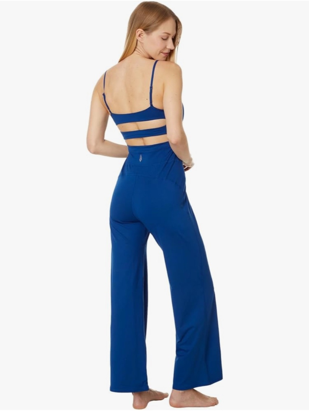 Free People Movement Up At Night Activewear Onesie Blue